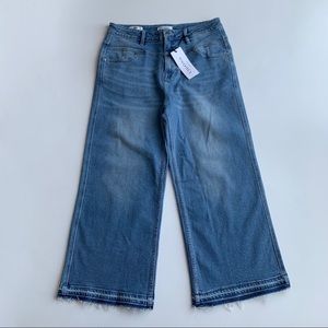 Vigoss NWT Dylan High Rise Wide Leg Jeans Released Hem Size 31